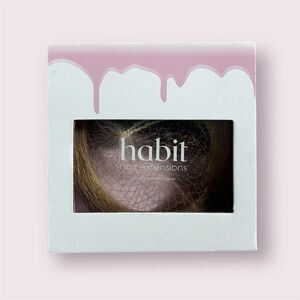 New in Box NIB Habit Hair Clip In Extension ALMOND TRUFFLE 3” w x 14” l sealed